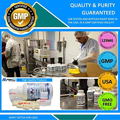 MAAC10 NMN Supplement Real Nicotinamide Mononucleotide (NMN 125mg Capsules). The Most Powerful NAD+ Precursor More Stable Than Riboside. We use 99% Pure Pharmaceutical Grade Stabilized NMN (30 Count) MAAC10 uk supplements