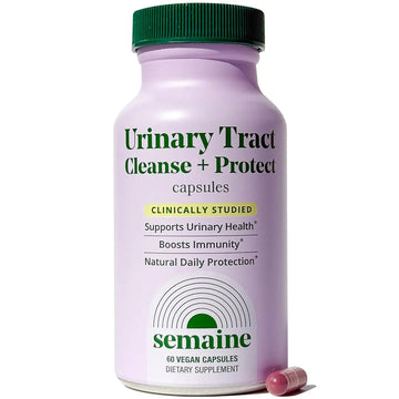 Semaine Urinary Tract Cleanse & Protect – 60 ct, Bladder Support Supplement for Women, Flushes Urinary Tract. Combines Cranberry Proanthocyanidins with Hibiscus Semaine uk supplements