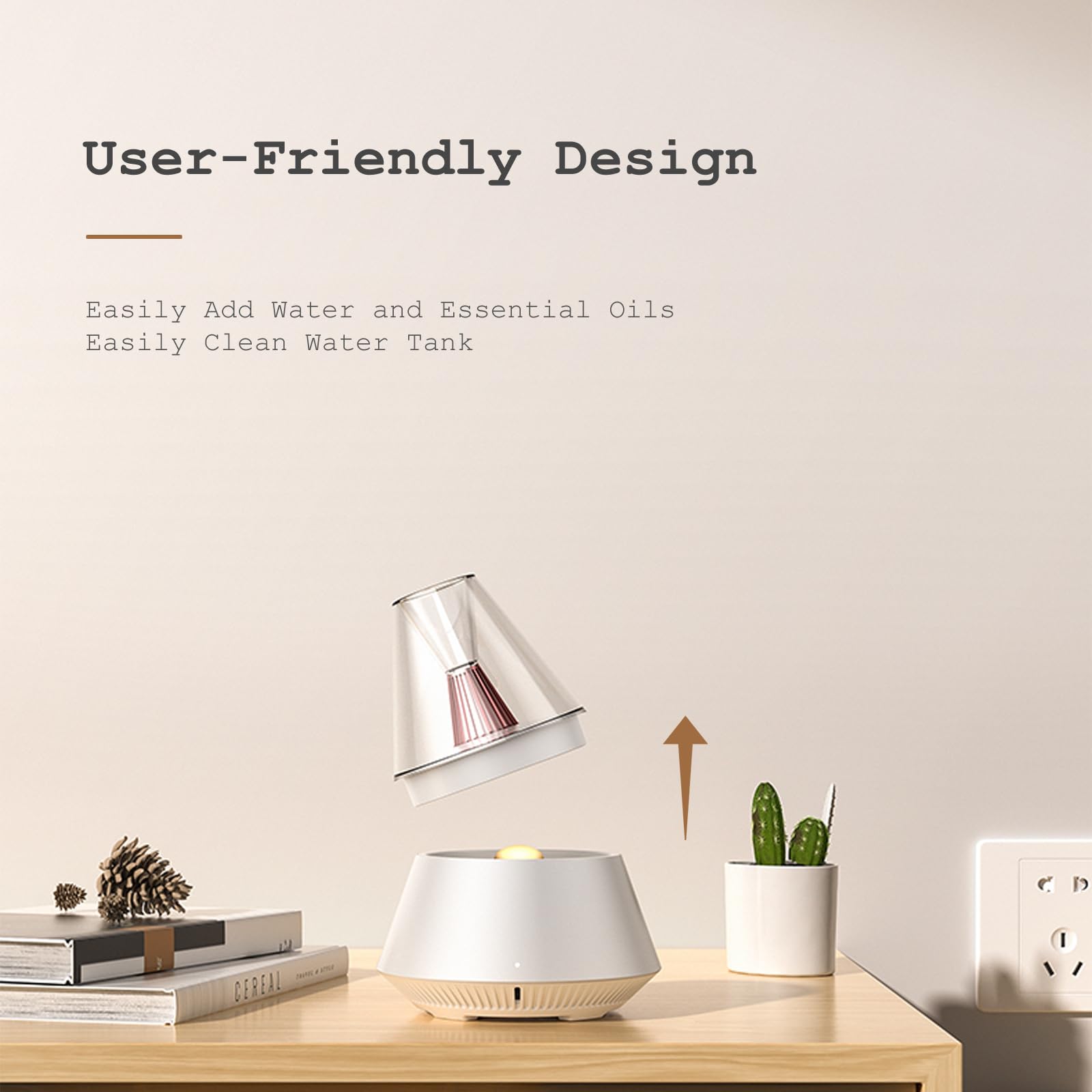 TriPro Essential Oils Aroma Diffuser,Portable Humidifier with Cool Mist and Warm Light Effect,Remote Control TriProC uk supplements