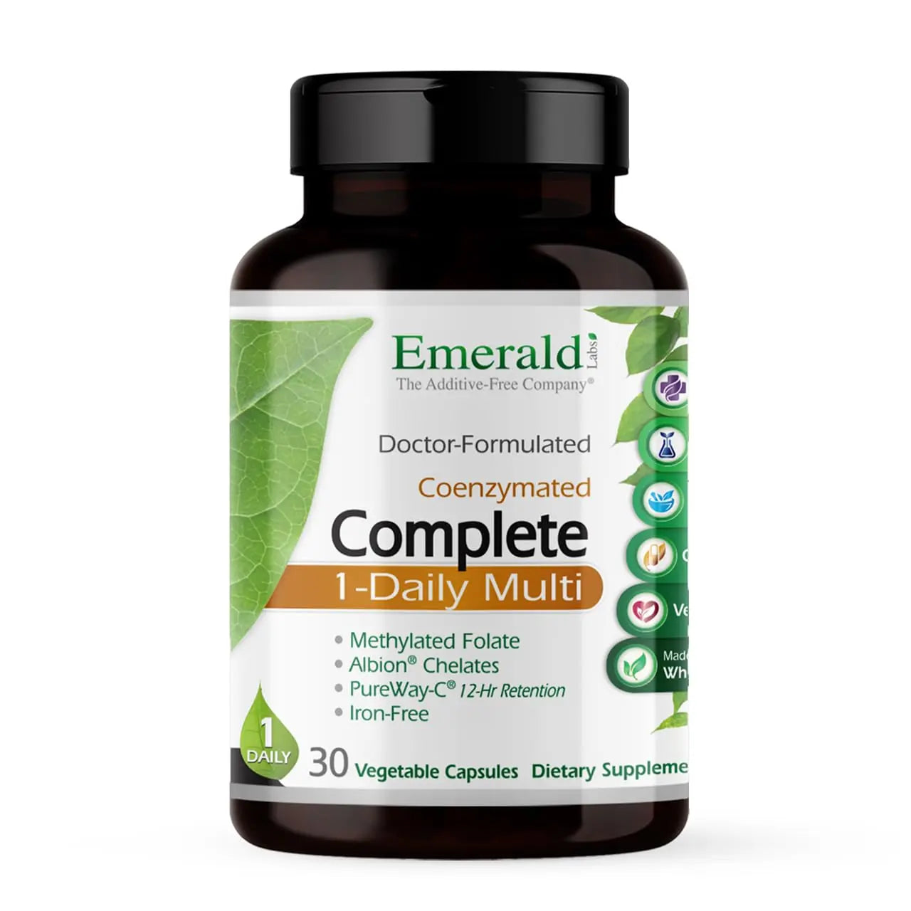 EMERALD LABS Complete 1-Daily Multi - Complete Multivitamin for Men & Women with Vitamin C, Methylated Folate, Whole-Food Blend EMERALD LABS uk supplements
