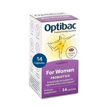Optibac Probiotics for Women - Vegan Probiotic to Support Vagina Flora and Urinary Tract Health - 14 Capsules Optibac Probiotics uk supplements