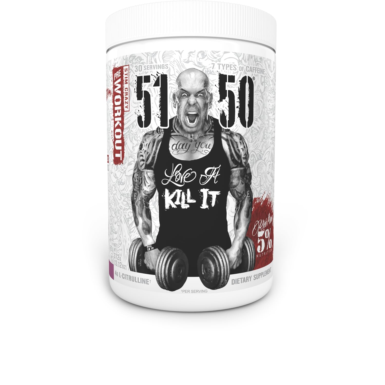 5% Nutrition Rich Piana 5150 High Stim Pre-Workout Powder | Extreme Energy, Focus 5% Nutrition uk supplements