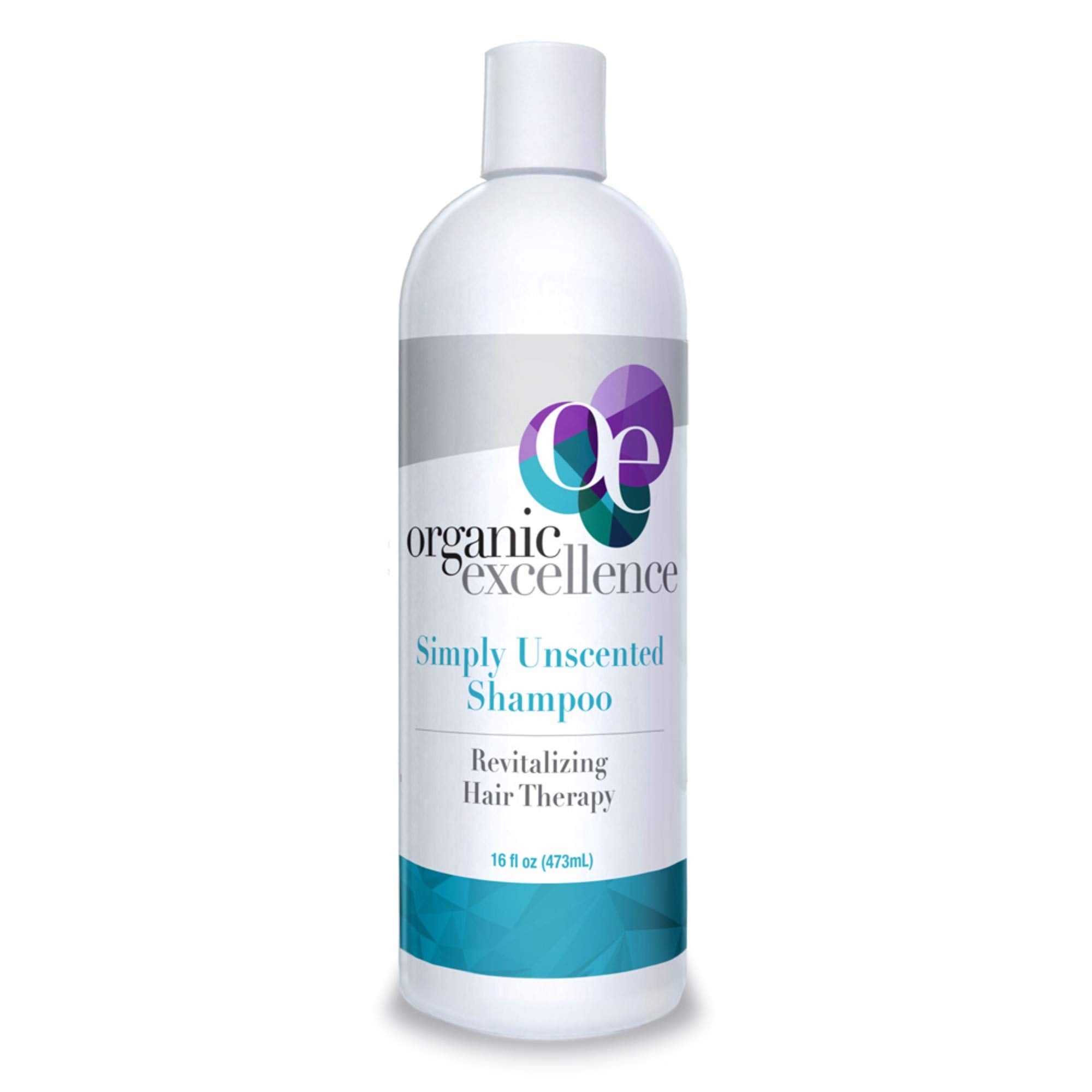 Organic Excellence All Natural Chemical-Free Shampoo | Non-Toxic, Sulfate-Free, Paraben-Free, Fragrance-Free for Men, Women, and Kids - Color-safe 16 fl oz (473 ml) Organic Excellence uk supplements