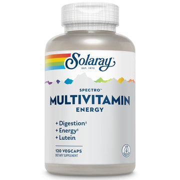 SOLARAY Spectro Energy Multivitamin for Women and Men - Cellular Energy, Digestion, Eye Health and Immune Support SOLARAY uk supplements