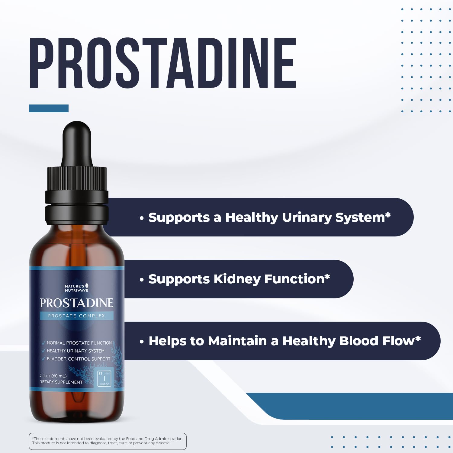 Prostadine – Daily Liquid Men’s Wellness Supplement with Iodine, Neem Oil, Saw Palmetto, Sea Botanicals & Pomegranate – Non-GMO, Stimulant-Free Formula – 2 fl oz (60 mL), 30 Servings, 1 Month Supply Nature’s NutriWave uk supplements