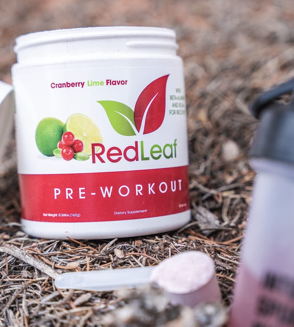 Red Leaf Pre Workout Energizer Powder, BCAA's, Beta-Alanine, Amino Acids and Green Tea Red Leaf uk supplements