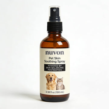 NUVON Pet Skin Soothing Spray, Postbiotics Restoration Spray for Dogs & Cats, Reduce Irritation, Rebuild Skin Barrier - 3.38 fl oz Lwefao uk supplements