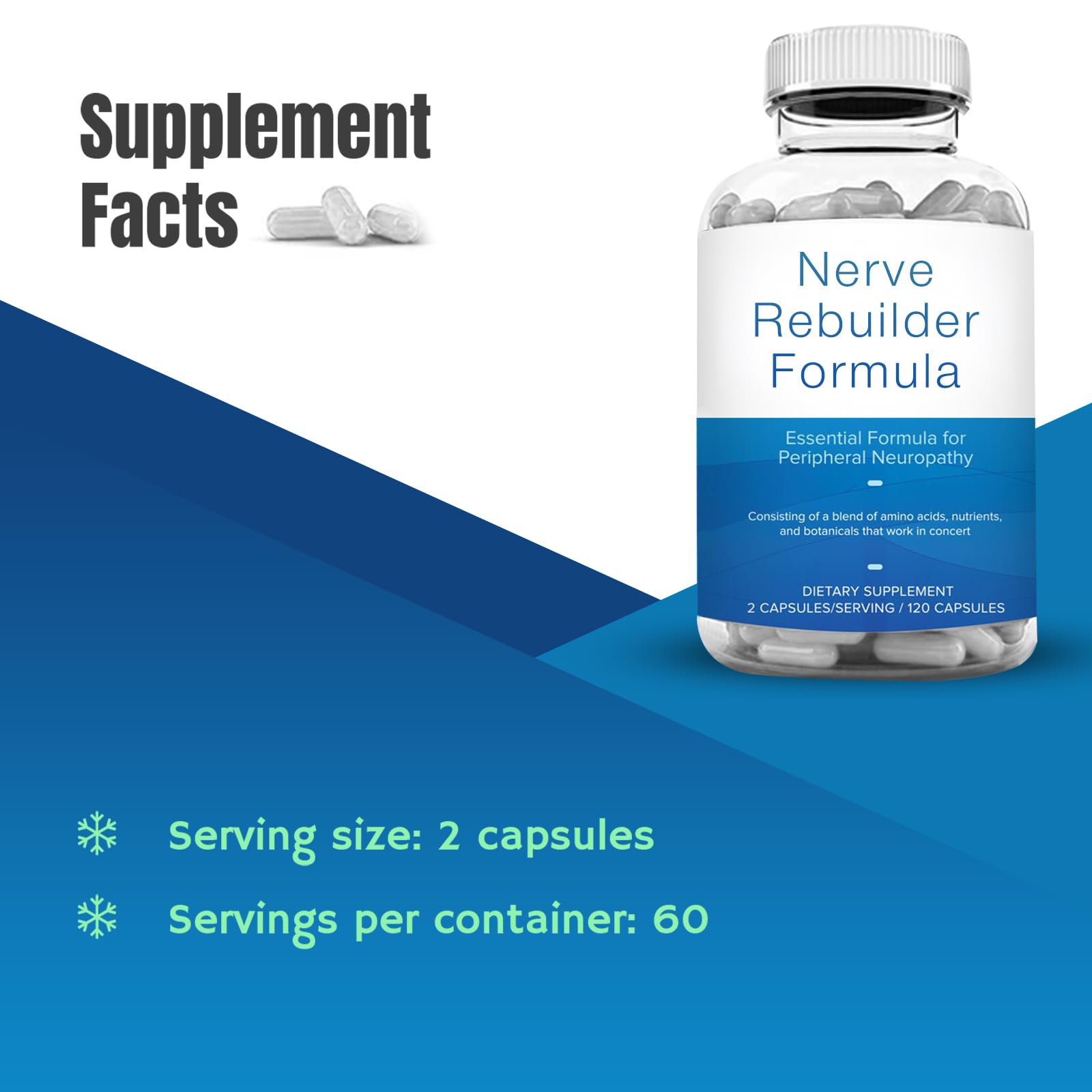 M PAIN MANAGEMENT TECHNOLOGIES Nerve Support Supplement - Nitric Oxide/L-Arginine - Feet Hand Legs Toe Maximum Strength Nerve Support Formula 120 Caps M PAIN MANAGEMENT TECHNOLOGIES uk supplements