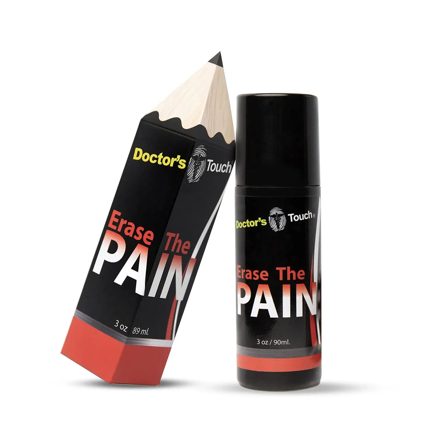 Doctor's Touch Erase The Pain Relief Roll On - Fast Acting Topical Pain Relief Roll On for Nerves, Joints, All Muscle Soreness and Discomfort - Roll on Muscle Pain Relief Doctor's Touch uk supplements