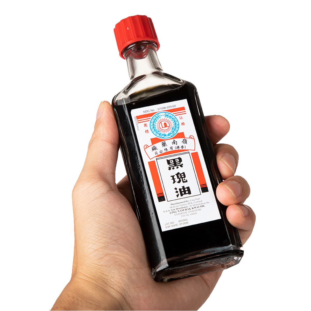 Ling Nam HAK Kwai Oil, Simple Backache Strains Bruises Sprain External analgesic, Relief Pains of Muscles and Joint, Authentic US Import 60ML (1) Ling Nam uk supplements