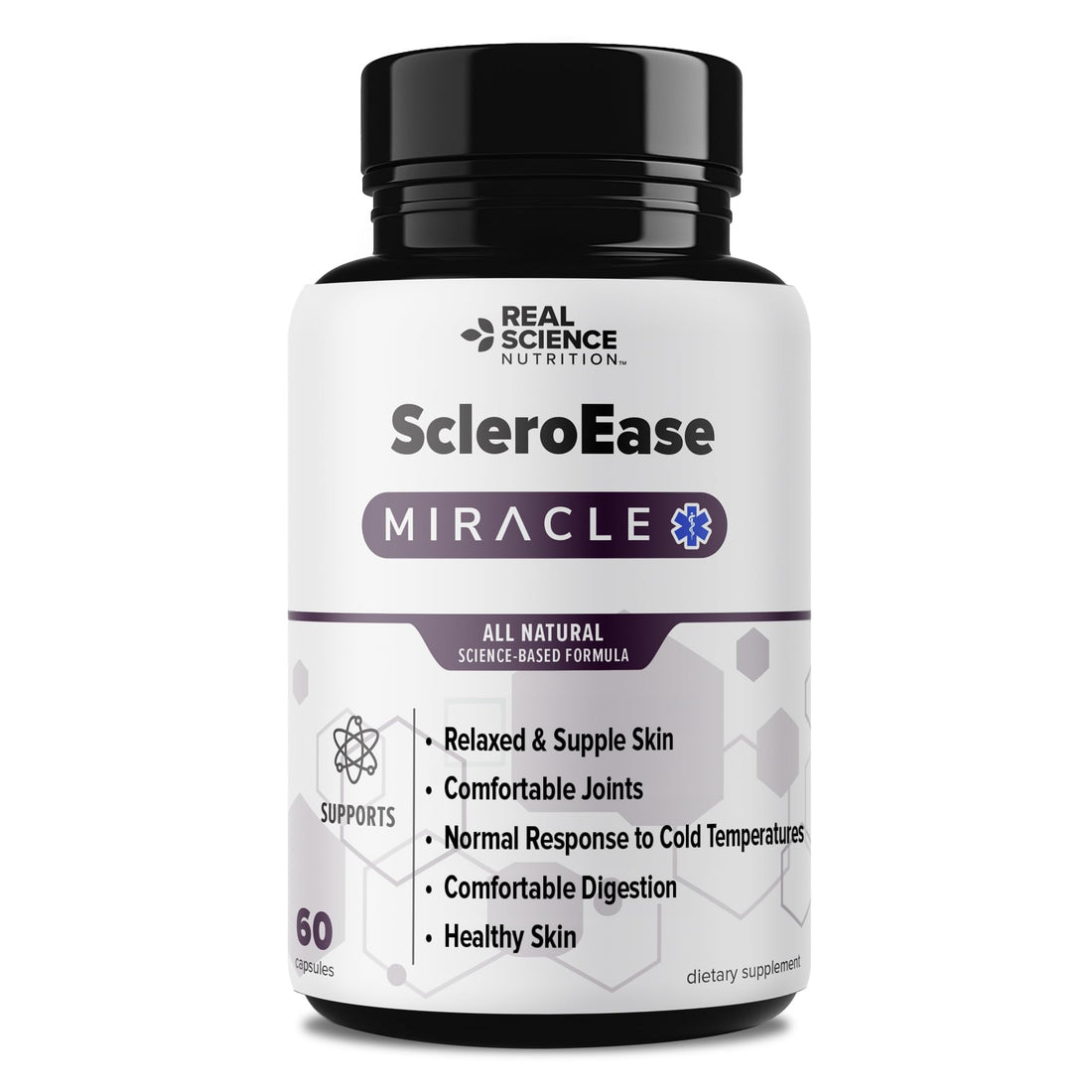 Real Science Nutrition ScleroEase Miracle Offers Relief to sufferers of Scleroderma, Supporting Flexible & Supple Skin, Comfortable Joint Movement, Comfortable Digestion, and Healthy Skin Real Science Nutrition uk supplements