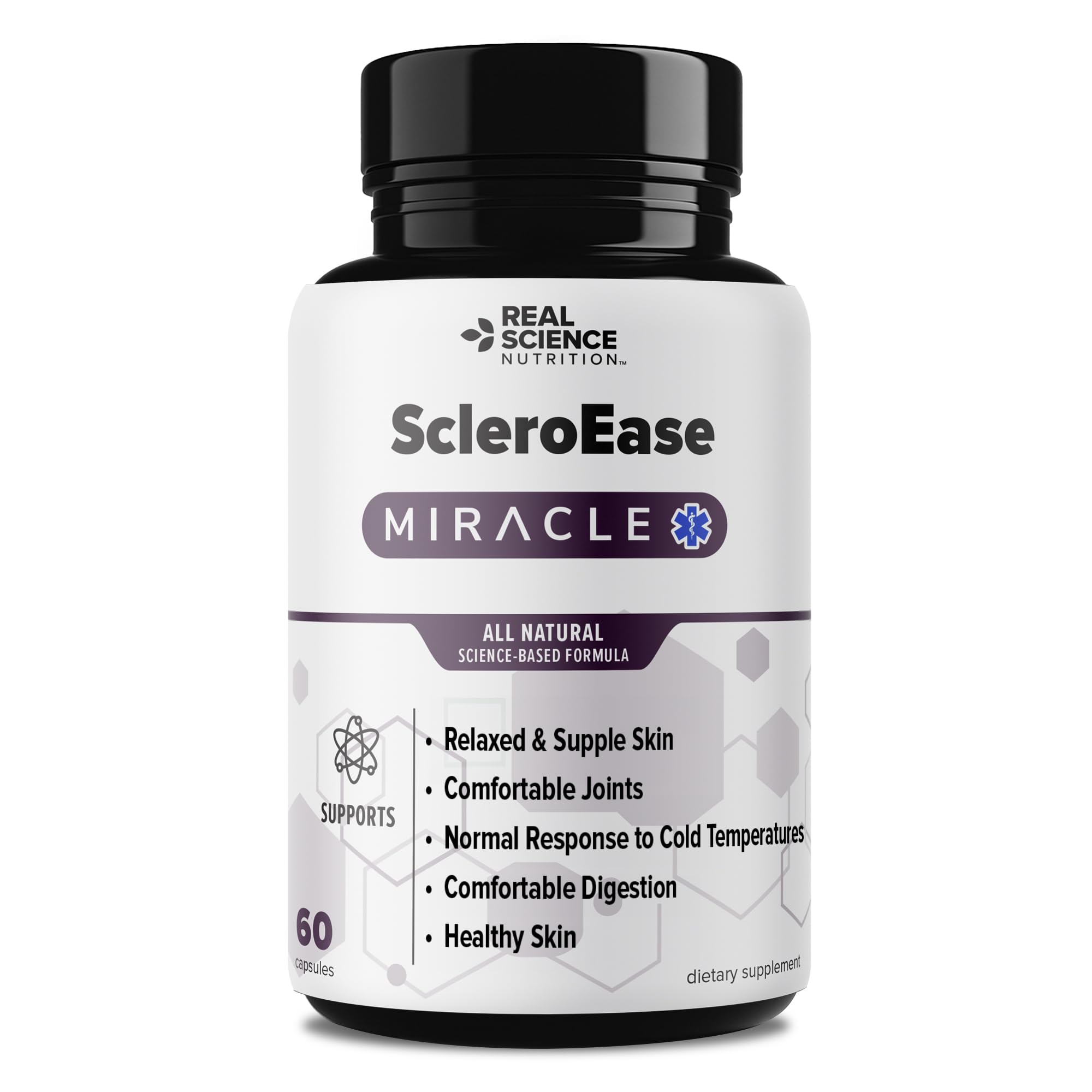 Real Science Nutrition ScleroEase Miracle Offers Relief to sufferers of Scleroderma, Supporting Flexible & Supple Skin, Comfortable Joint Movement, Comfortable Digestion, and Healthy Skin Real Science Nutrition uk supplements