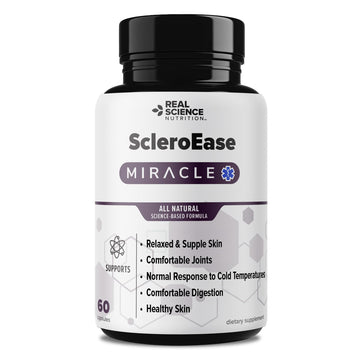 Real Science Nutrition ScleroEase Miracle Offers Relief to sufferers of Scleroderma, Supporting Flexible & Supple Skin, Comfortable Joint Movement, Comfortable Digestion, and Healthy Skin Real Science Nutrition uk supplements