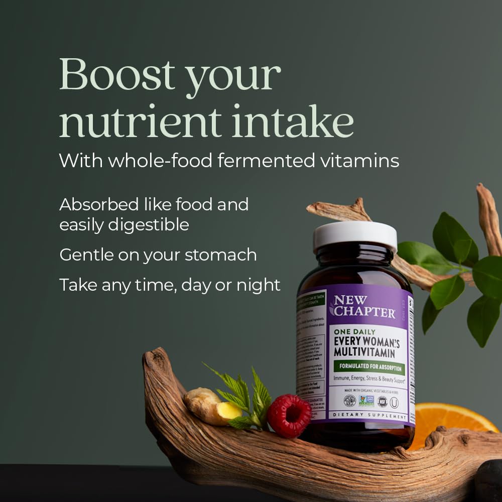 New Chapter Women’s Multivitamin, Iron, B6, B12, Biotin for Hair Growth, D3, Vit C, Zinc for Immune & Stress Support, Gentle on an Empty Stomach, One Daily, Non-GMO, Gluten-Free, 18+, 72 Tablets New Chapter uk supplements