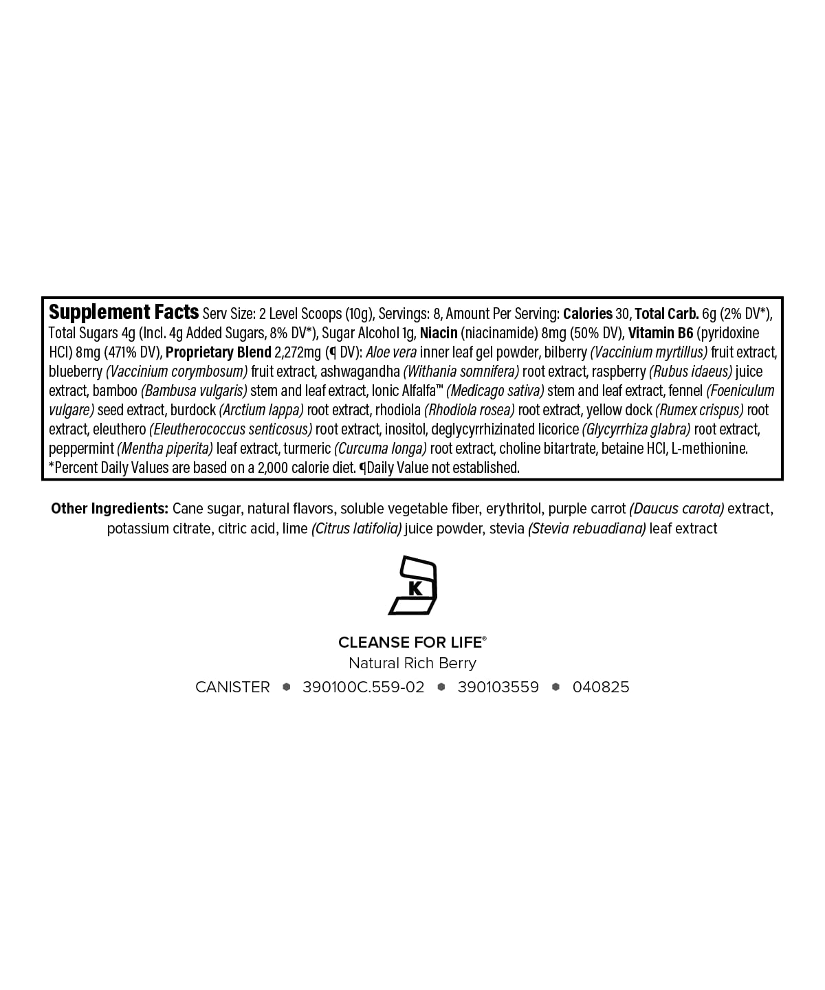 Isagenix Cleanse for Life - Powder Supplement for Cleanse Drink with No Laxatives or Diuretics - Support Metabolism with Vitamin B12 & Niacin - Natural Rich Berry -3.4 Oz (16 Servings) Isagenix uk supplements