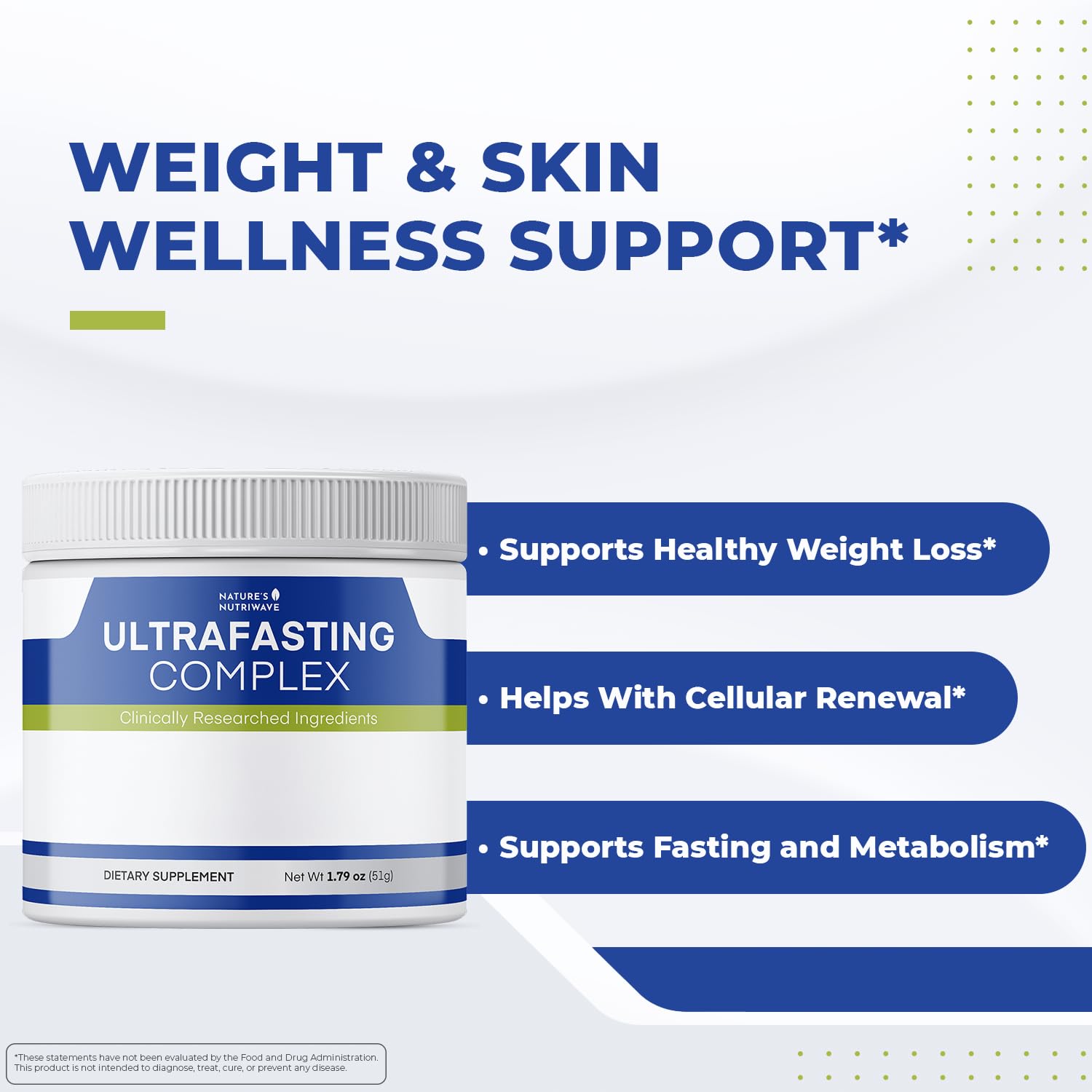 Nature’s NutriWave UltraFasting Complex Powder – Natural Supplement with Niacin, Vitamin B12 & Chromium – Made in the USA,Non-GMO, Easy-to-Use, 1 Month Supply, 1.79oz, 51g Nature’s NutriWave uk supplements