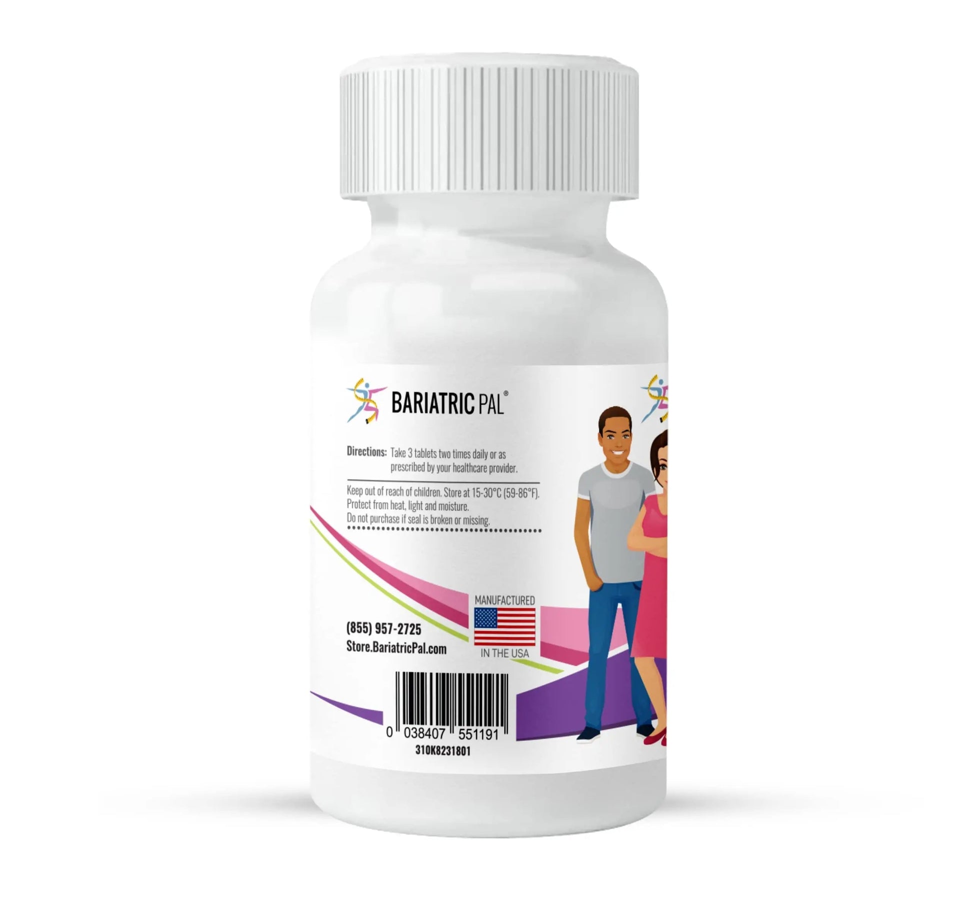 BariatricPal 30-Day Bariatric Vitamin Bundle Multivitamin ONE 1 per Day! Capsule with 60mg Iron Easy Swallow Calcium Citrate BariatricPal uk supplements