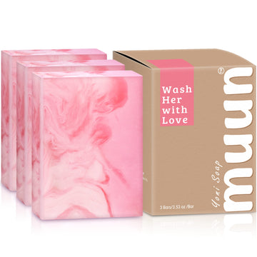 Muun Yoni Soap Bar - Pack 3 Ph Balance Probiotics & Natural Ingredients - Gentle Cleansing Formula Muun uk supplements