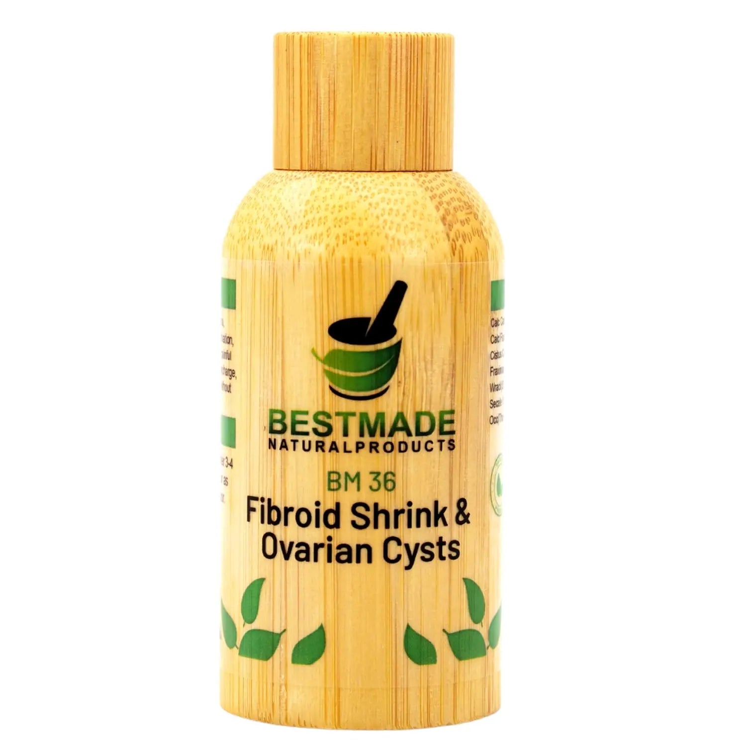 Fibroid Shrink & Ovarian Cysts BM36 - Helps Shrink Fibroids and Ovarian Cysts, Balance Estrogen Levels and Prevent Regrowth, Support for Menstrual Pain and Painful Intercourse, 30 mL Drops | Bestmade Bestmade Naturalproducts.com uk supplements