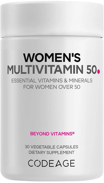 Codeage Women’s Multivitamin 50 - Essential Vitamins for Women Over 50, Methylated Folate, Magnesium, Selenium, Vitamin B6, B12, D3 Antioxidants Codeage uk supplements