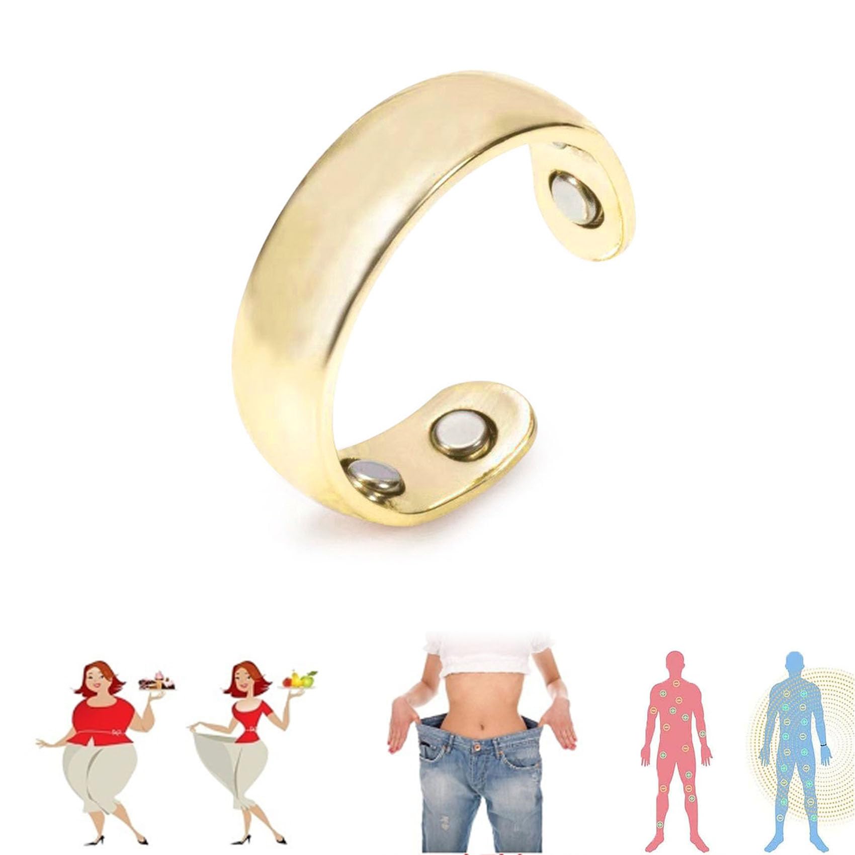 HVZZ Calmi Ring, Olux Rings for Women, Calmi Magnetic Ring for Lymphatic Drainage Arthritis Pain Relief HVZZ uk supplements