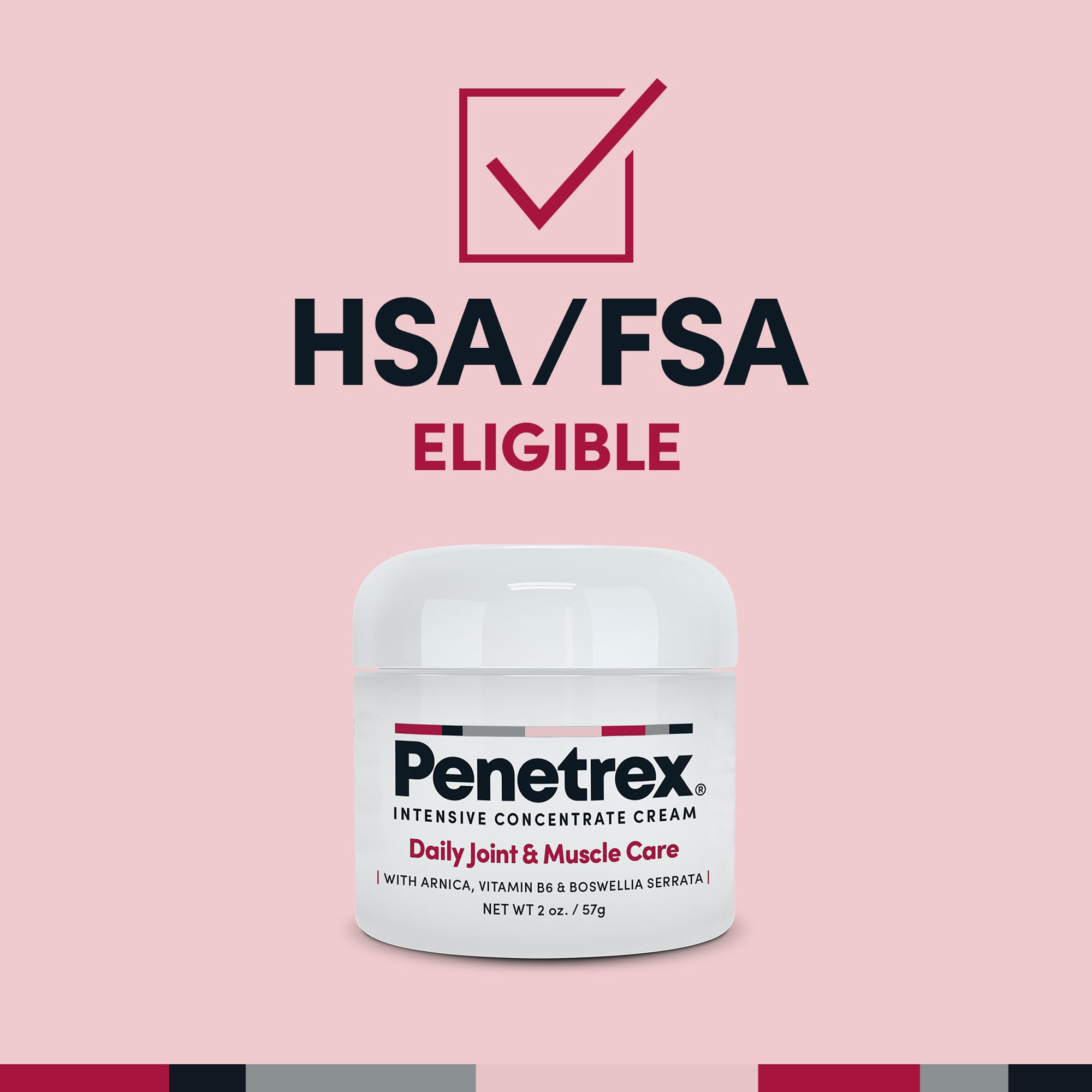 Penetrex Daily Joint & Muscle Care Cream – Soothing Botanical Formula with Arnica, Vitamin B6 & MSM – Lightweight Fast-Absorbing Cream for Everyday Movement - Non-Greasy - Light Scent- 2 oz Penetrex uk supplements