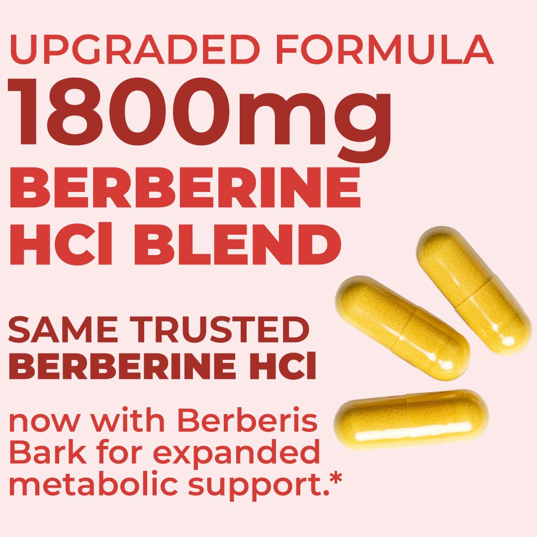 Vimerson Health Berberine Supplement with Third Party Tested Berberine 1800mg - Immune Support Supplement for Cardiovascular, Gastrointestinal Function & Metabolic Aid - Vegan & Non-GMO Vimerson Health uk supplements