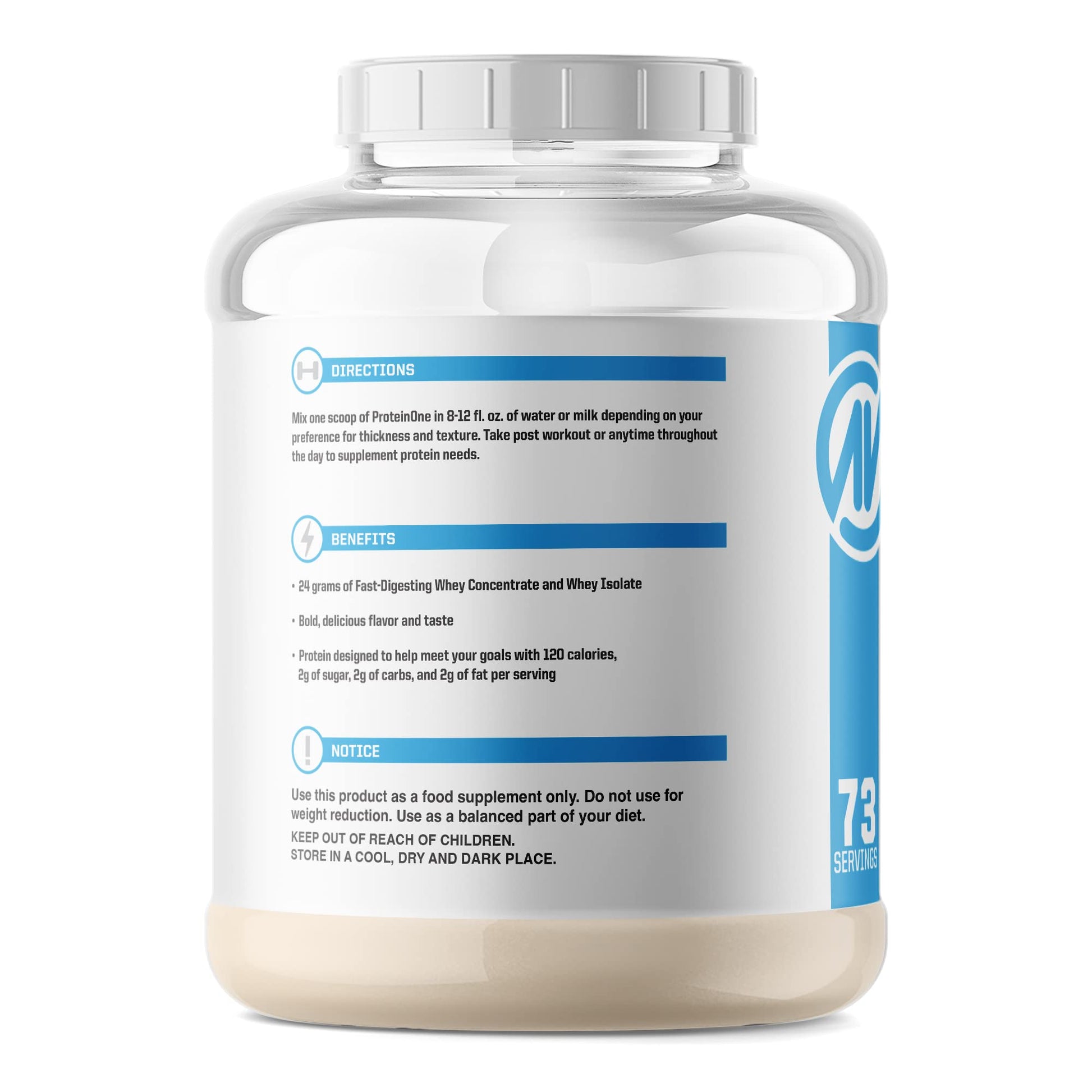 NutraOne ProteinOne Whey Protein Promote Recovery and Build Muscle with a Protein NutraOne uk supplements