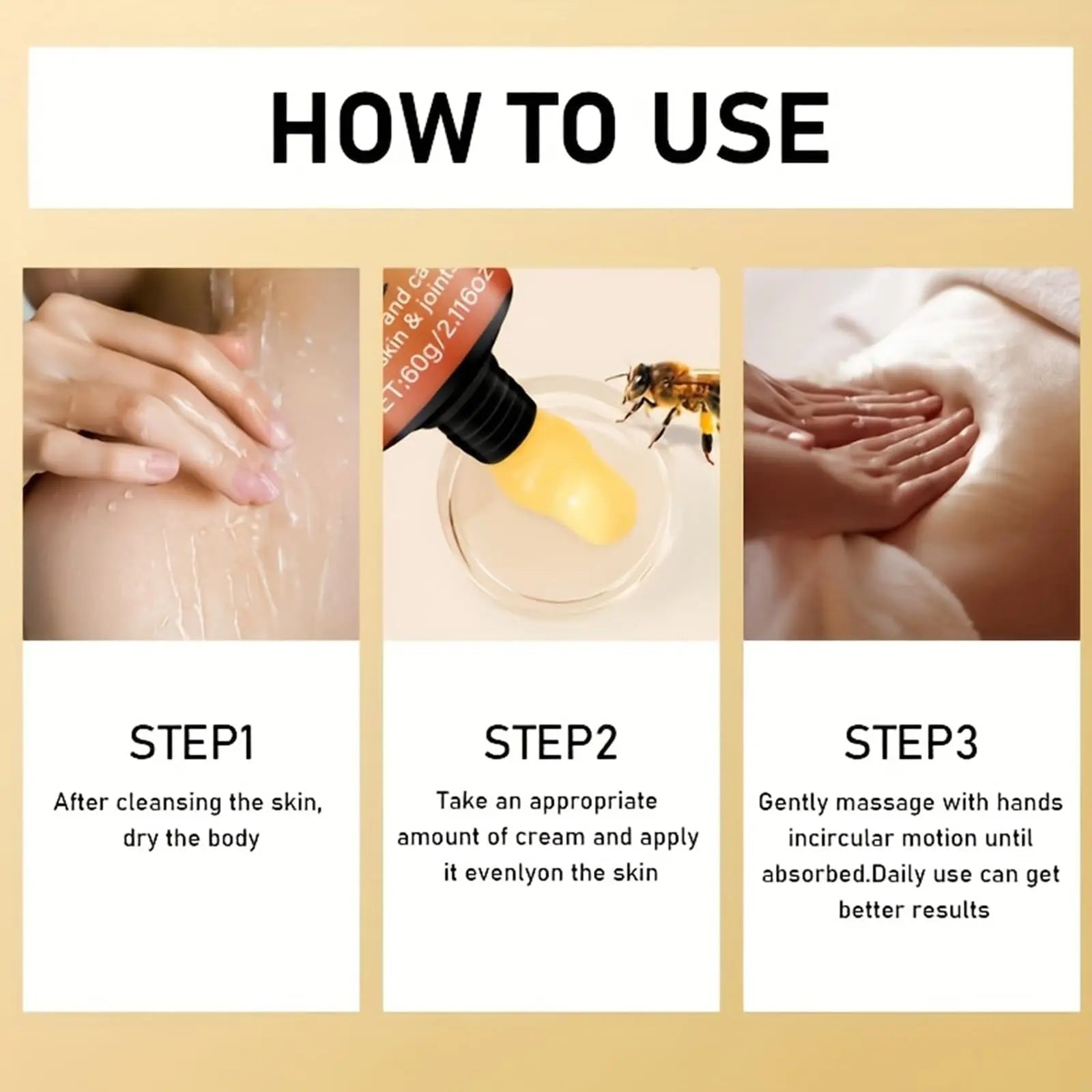 xiaoks 2PACK Bee Venom Joint Cream, 60g - Natural Bee Venom Infused Formula for Intensive Joint Support, Deep Skin Moisturization, Daily Care to Nourish Skin and Promote Joint Comfort (2) xiaoks uk supplements