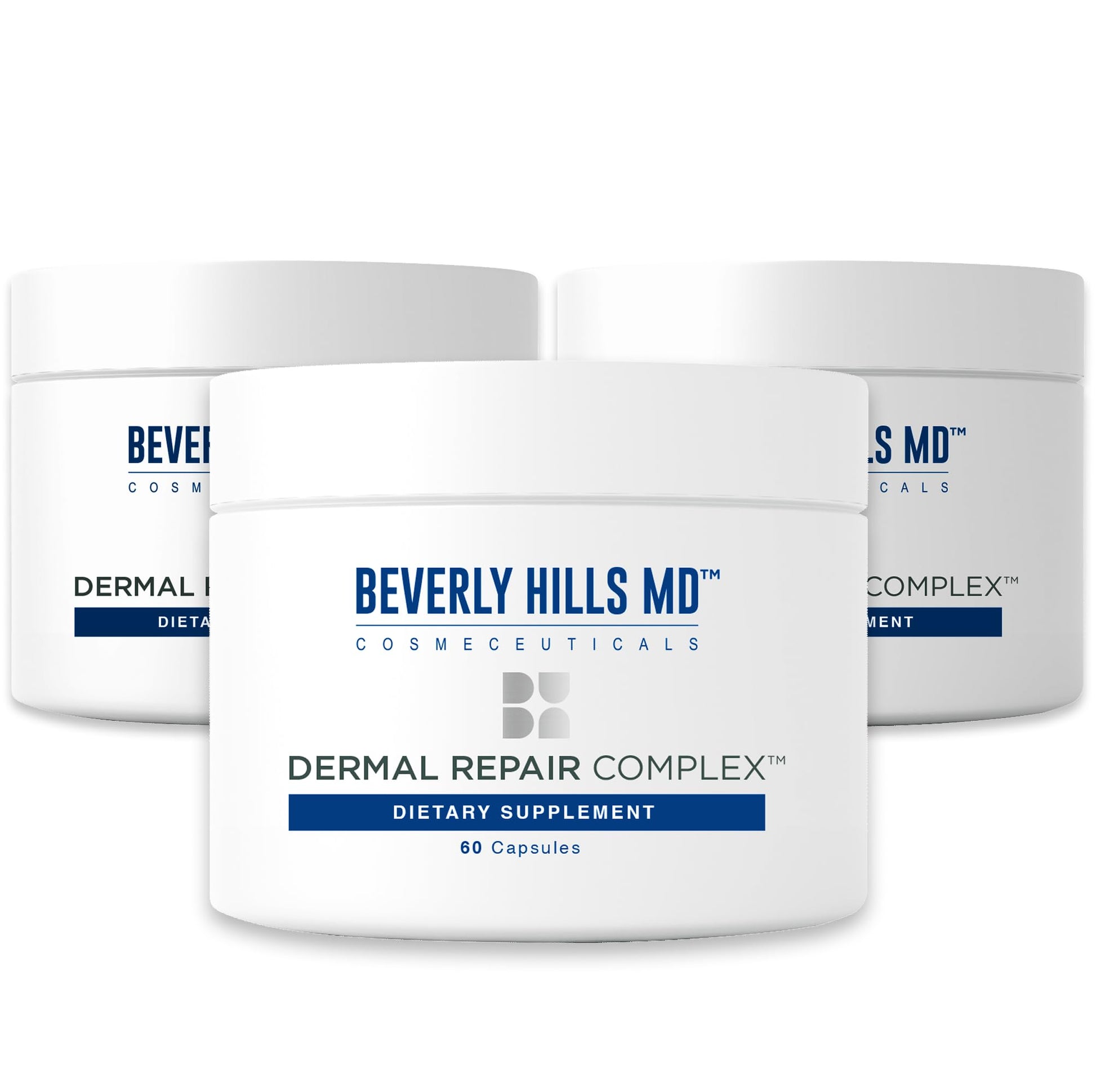 Beverly Hills MD Dermal Repair Anti-Aging Supplement - Hyaluronic Acid, Collagen, Vitamins for Smooth, Plump Skin (3) Beverly Hills MD uk supplements