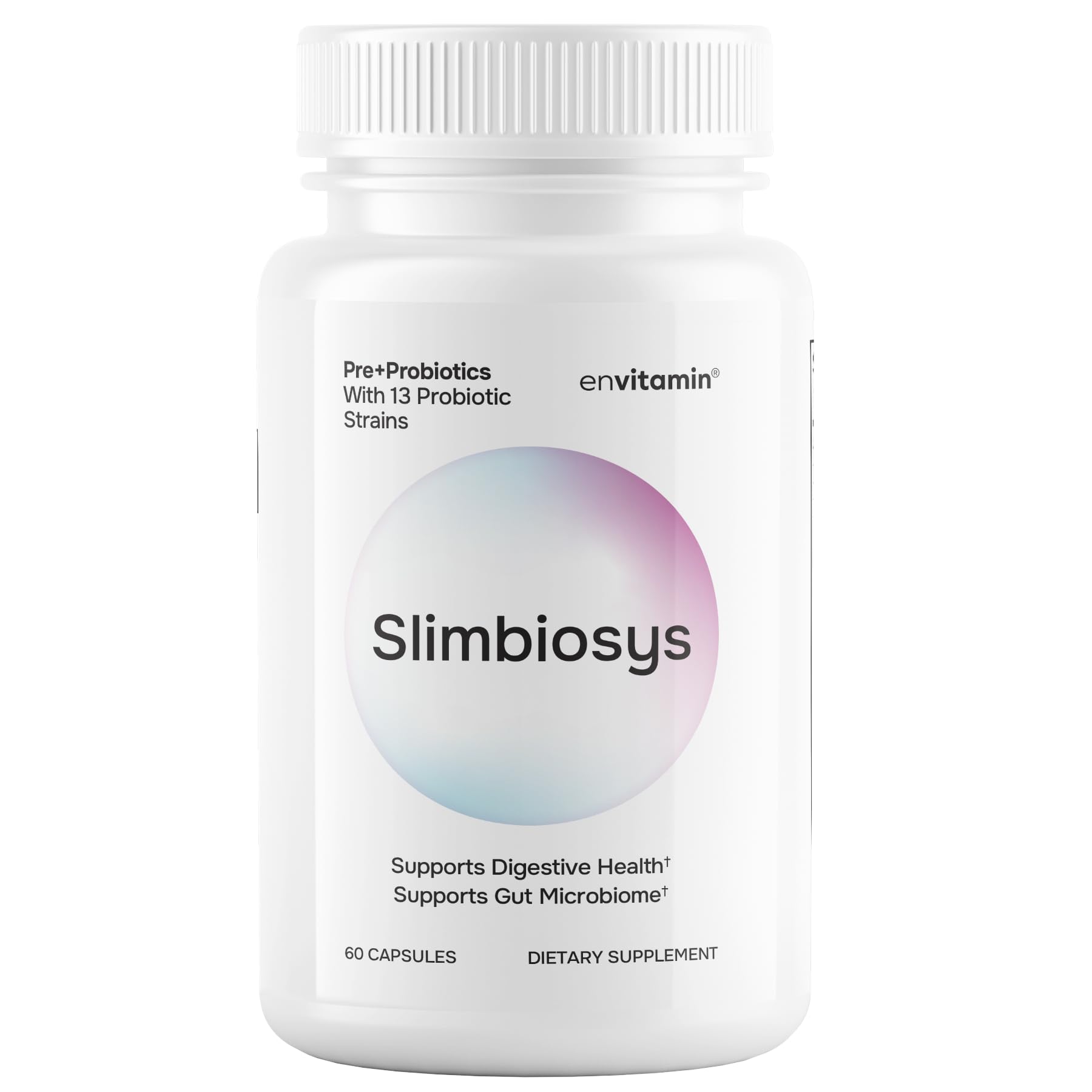 envitamin Slimbiosys Ultra Probiotic Capsule - Pre & Probiotics for Women & Men - Support Your Microbiome envitamin uk supplements