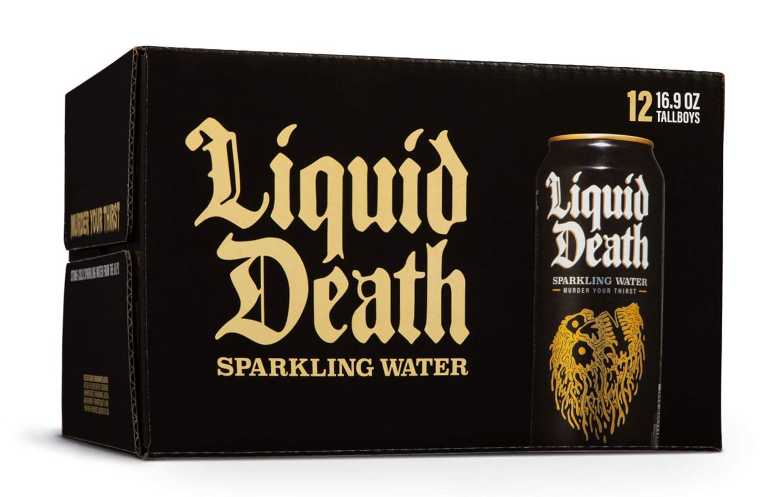 Liquid Death Sparkling Mountain Water, 16.9 oz Tallboys (12-Pack) Liquid Death uk supplements