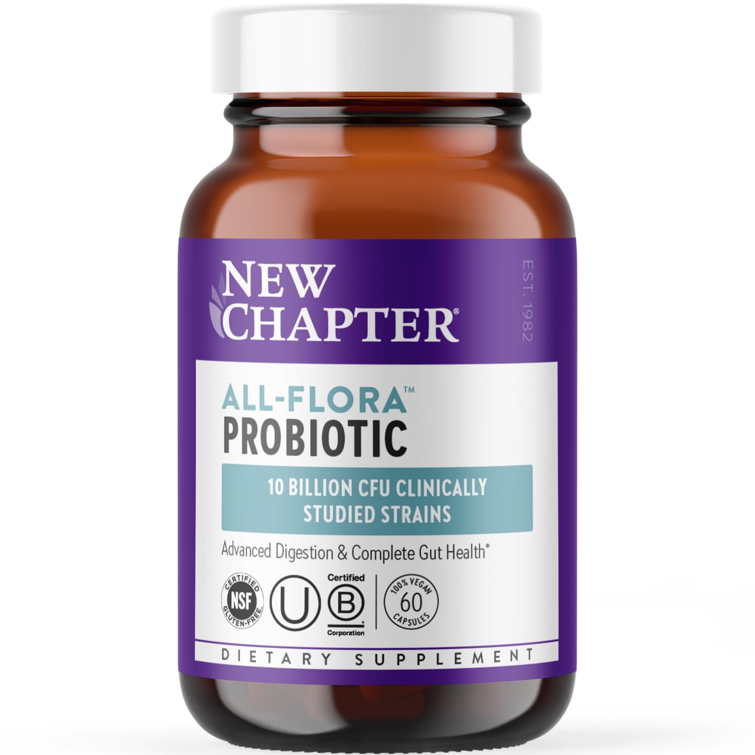 New Chapter Probiotic All-Flora - 60 ct (2 Month Supply) for Advanced Digestion New Chapter uk supplements