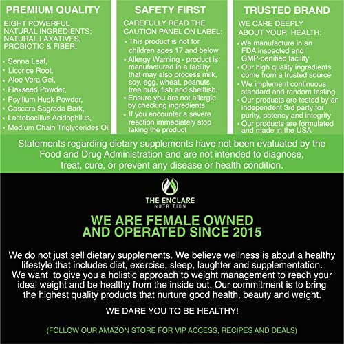 THE ENCLARE NUTRITION Colon Cleanser Detox. Premium 15 Day Fast-Acting Diet Pills THE ENCLARE NUTRITION uk supplements