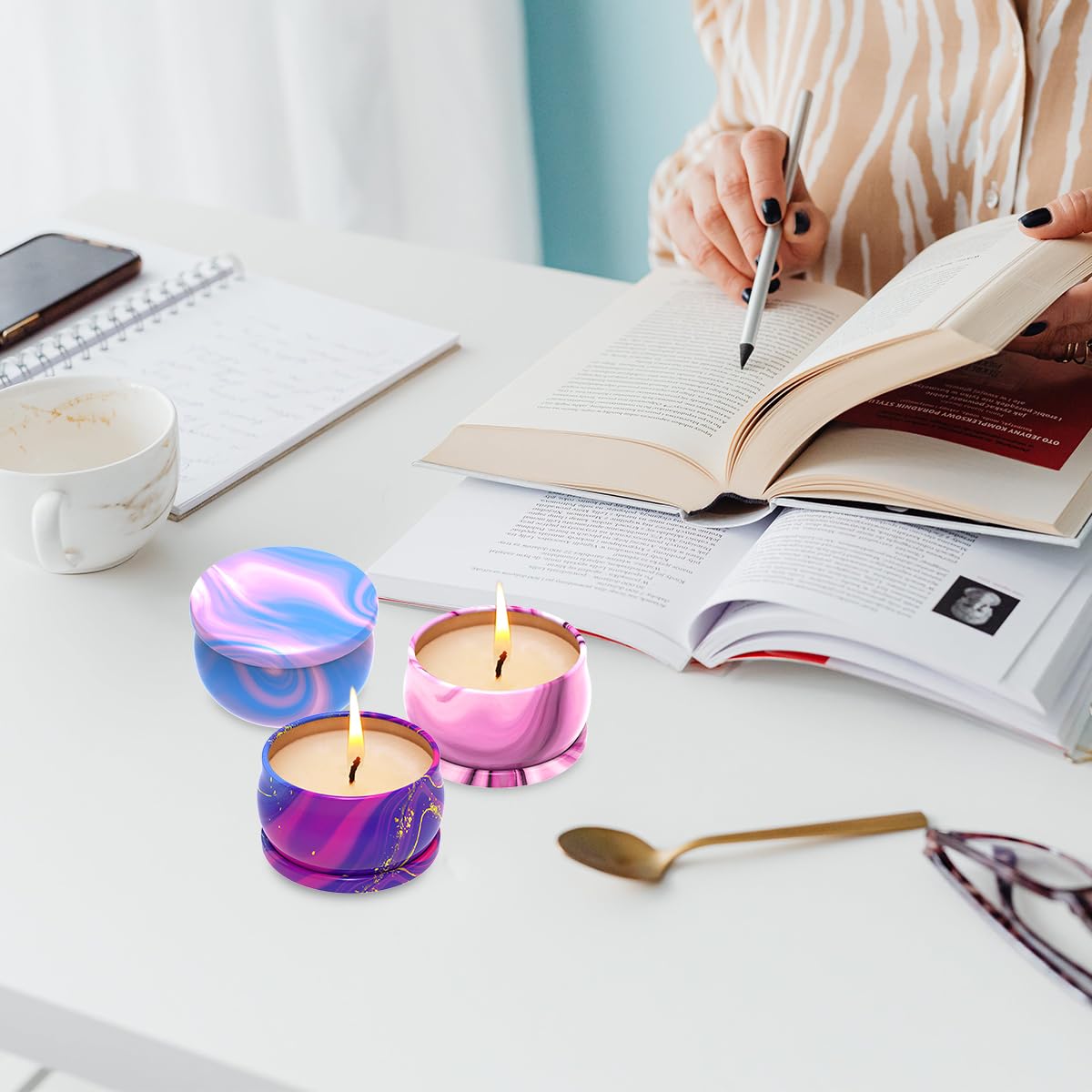 Scented Candles Set of 3, Aromatherapy Candle Set, Home Scented Candles for Winter, Holiday Weimingte uk supplements