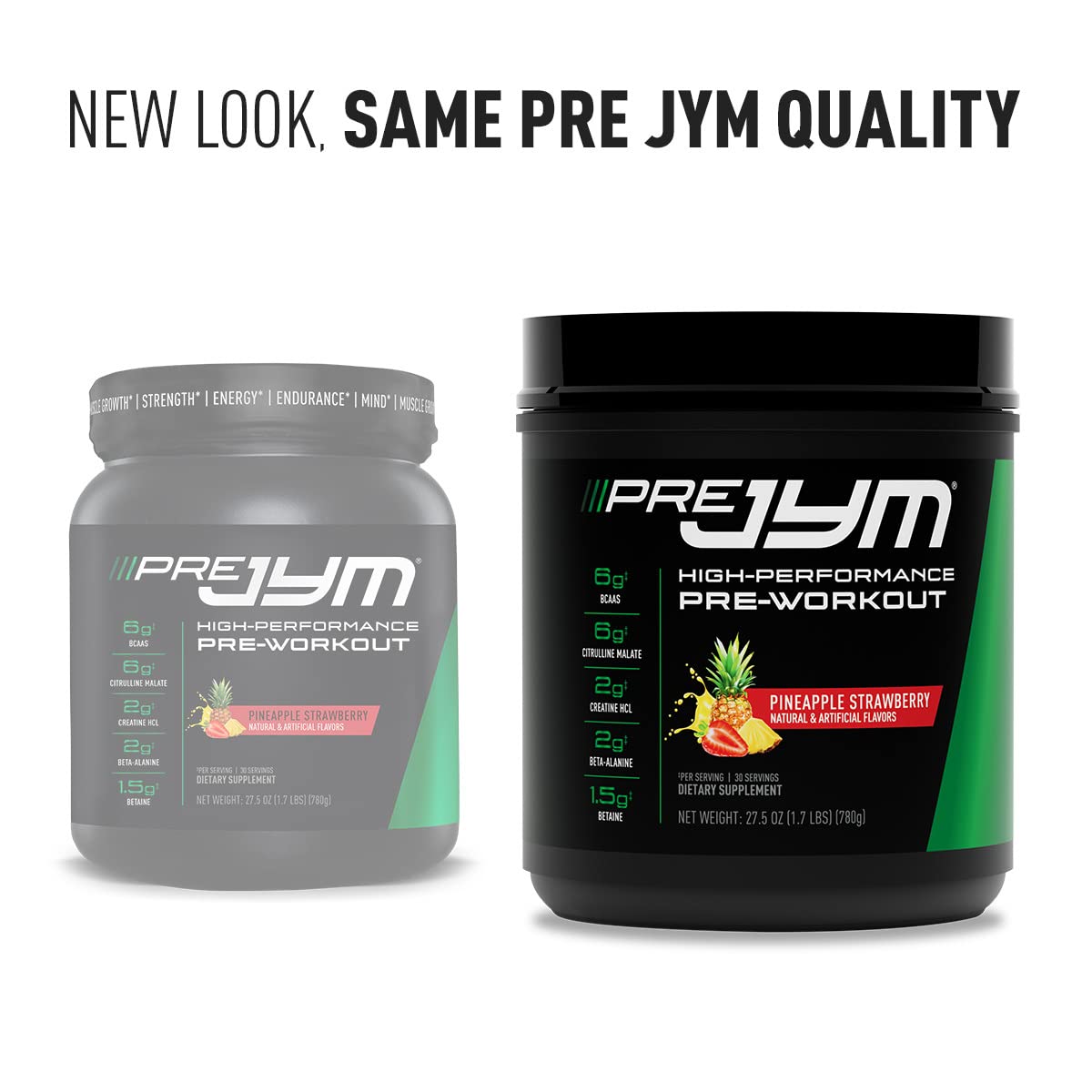 JYM Supplement Science Pre JYM Pineapple Strawberry Pre Workout Powder for Men & Women, BCAAs, Nootropics, Creatine HCI, Citrulline, Beta-Alanin JYM Supplement Science uk supplements