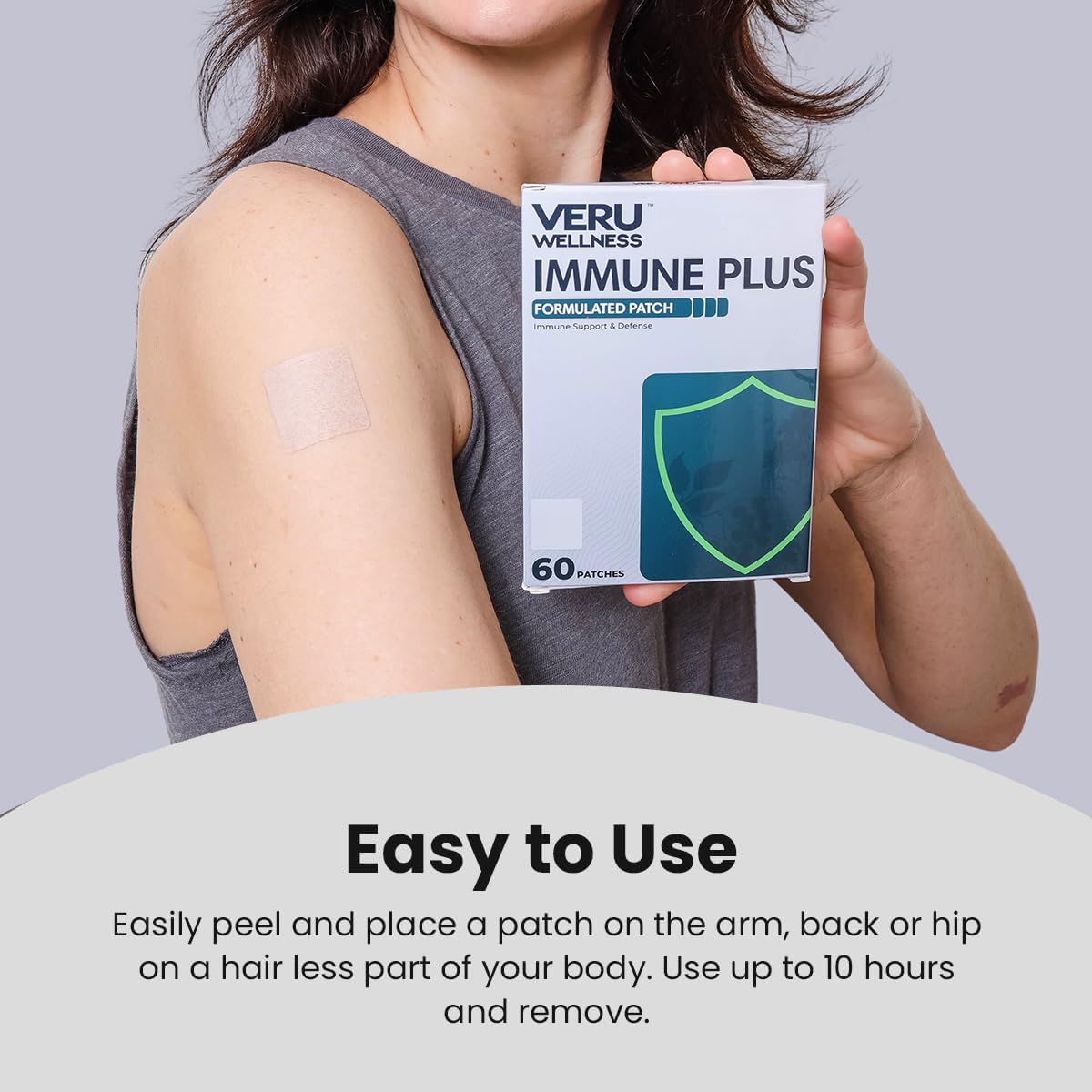 Veru Wellness Bariatric Immune, D3/K2 - Post Bariatric Gastric Bypass and Sleeve Gastrectomy - Non Ingest Patch (60 Days) Veru Wellness uk supplements
