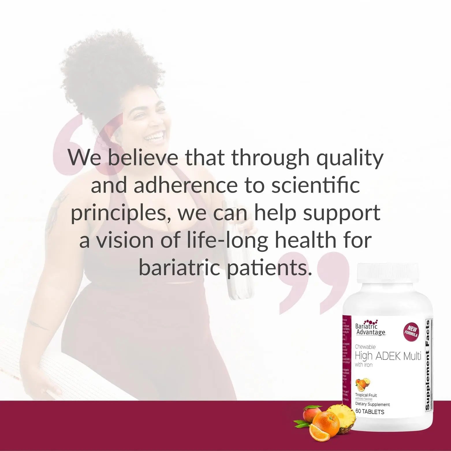 Bariatric Advantage Chewable High ADEK with Iron - for Bariatric Patients - High Potency Vitamin A, D, E & K - Includes B-Vitamins Bariatric Advantage uk supplements