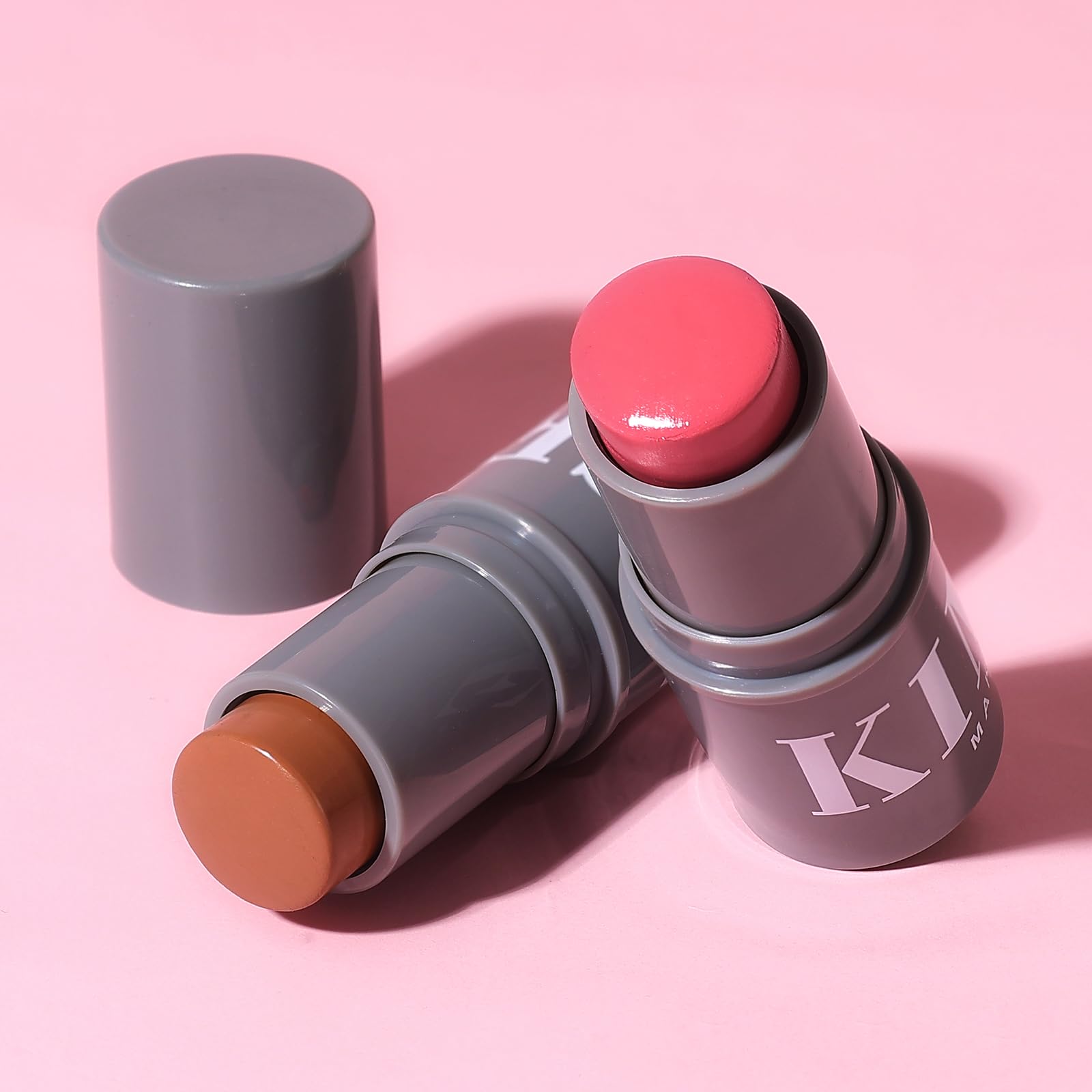 KIMUSE Cream Contour Stick Duo, Cream Blush Stick, Bronzer Shaping Stick, Creamy, Highly Pigmented, Long Lasting, Vegan Face Make Up Sticks KIMUSE uk supplements