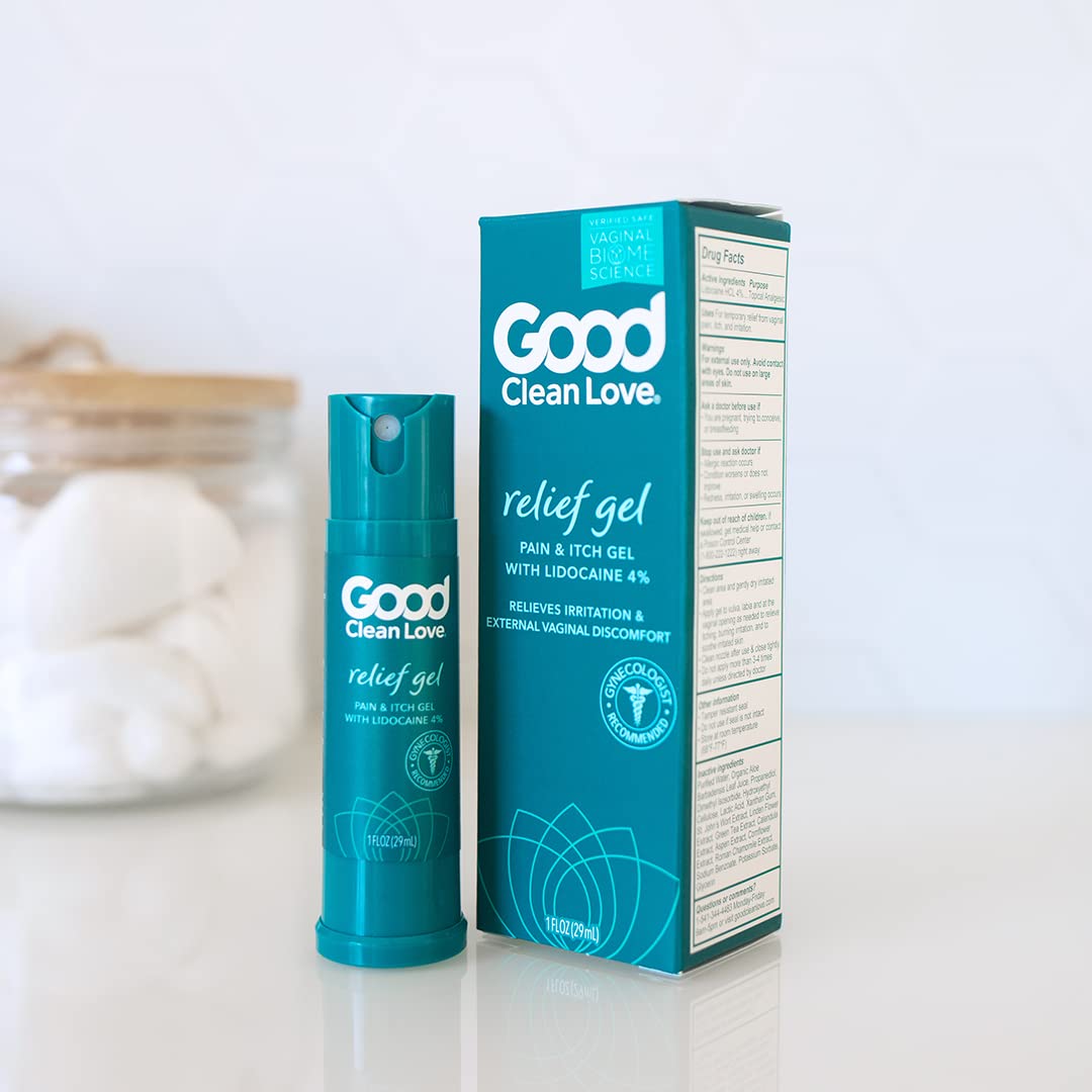 Good Clean Love Relief Gel Pain & Itch with Lidocaine 4%, Fast-Acting Relief from Pain, Itch, and Irritation Good Clean Love uk supplements