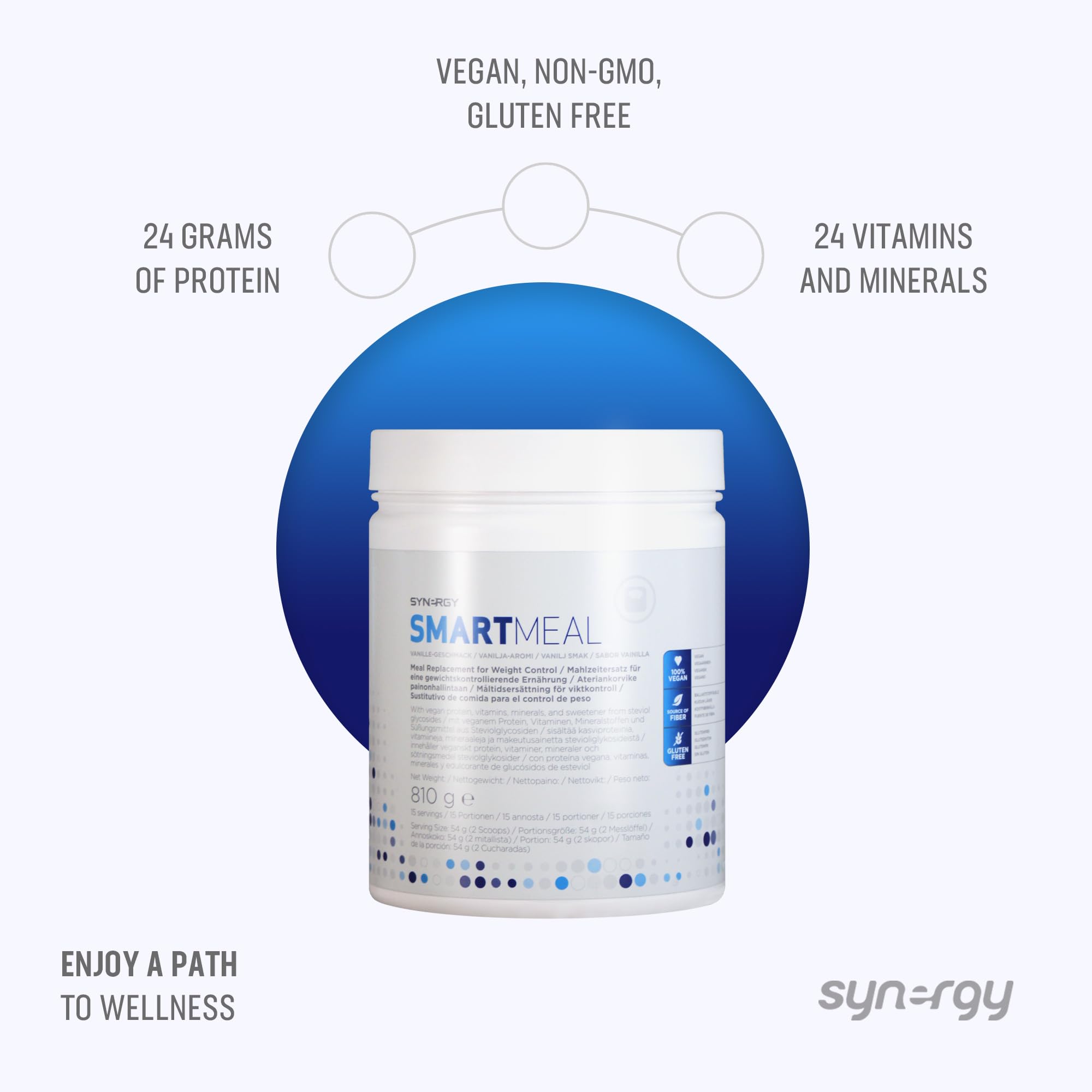 Synergy Worldwide Smartmeal 810 g | 24g protein powder meal replacement Synergy Worldwide uk supplements
