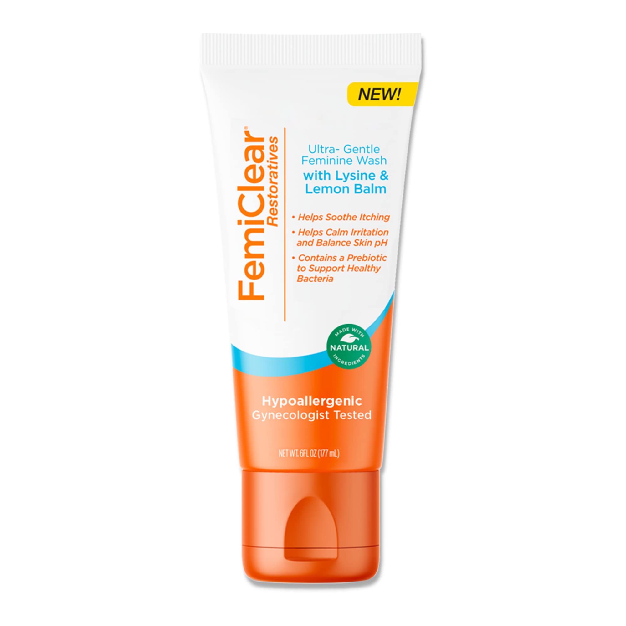 FemiClear® Restoratives Ultra-Gentle Feminine Wash, Made with Lysine & Lemon Balm, Natural Ingredients FemiClear uk supplements
