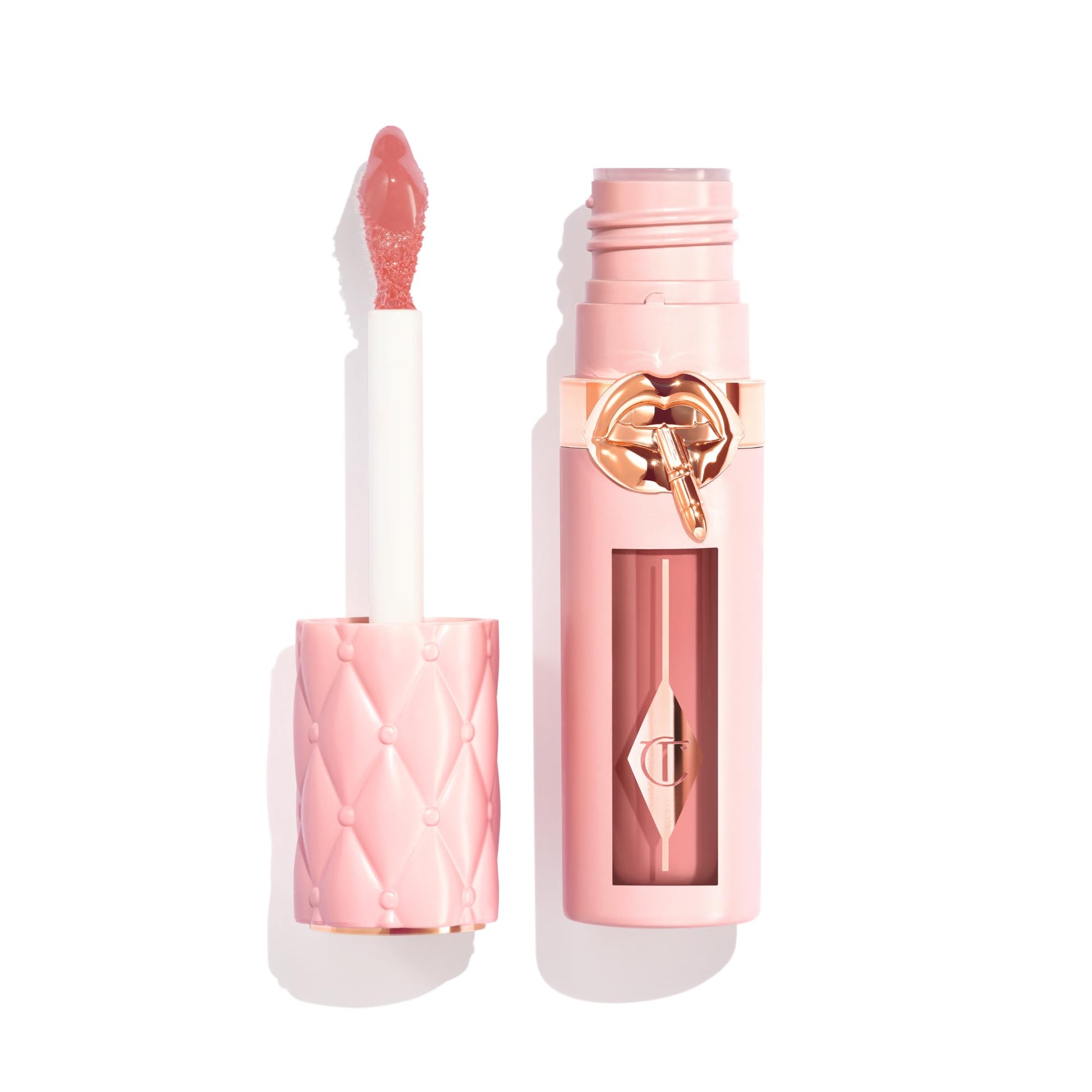 Charlotte Tilbury Pillow Talk Plumpgasm Lip Gloss - Hydrating Lip Plumper with Hyaluronic Acid & Plumpgasm Heat + Ice Technology for Juicy, Glossy Fullness - Fair/Medium Charlotte Tilbury uk supplements