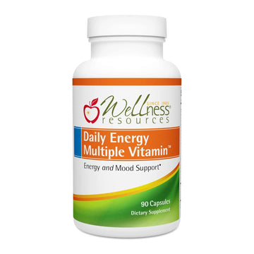 Wellness Resources Daily Energy Multiple Vitamin - 90 Capsules - Methylated Daily MTHFR Multivitamin Without Iron Wellness Resources uk supplements