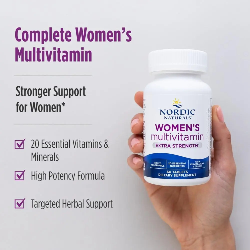 Nordic Naturals Women’s Multivitamin Extra Strength - Skin, Hair, Energy, & Bone Support - Immunity Supplement Nordic Naturals uk supplements