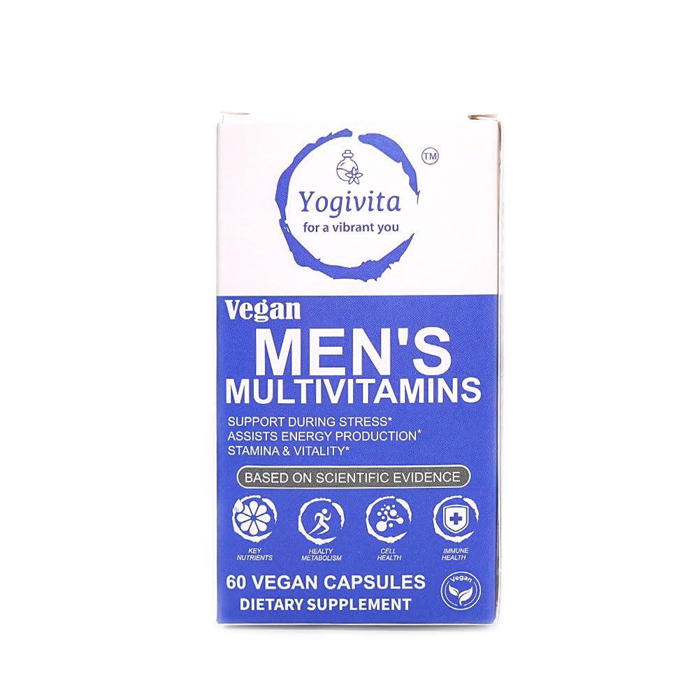 Yogivita Men’s Multivitamin – Complete Wellness, Energy & Immunity Support – Vegan, Gluten-Free, 60 Capsules Yogivita uk supplements