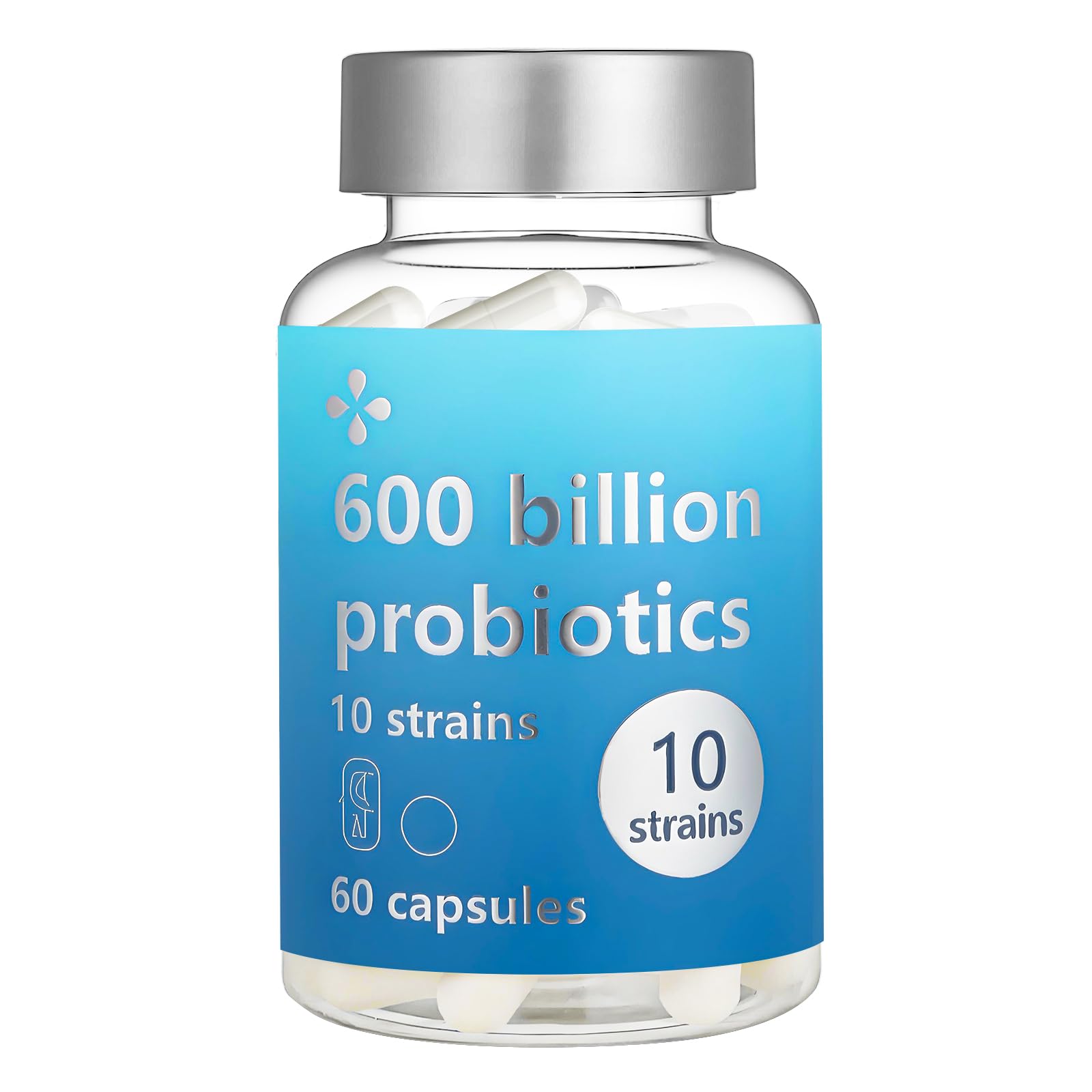 LOUDSAY Probiotics 60 Billion CFU - 10 Strains - Immune, Digestive & Gut Health - Supports Occasional Constipation, Diarrhea, Gas & Bloating - for Women & Men - 60 ct LOUDSAY uk supplements