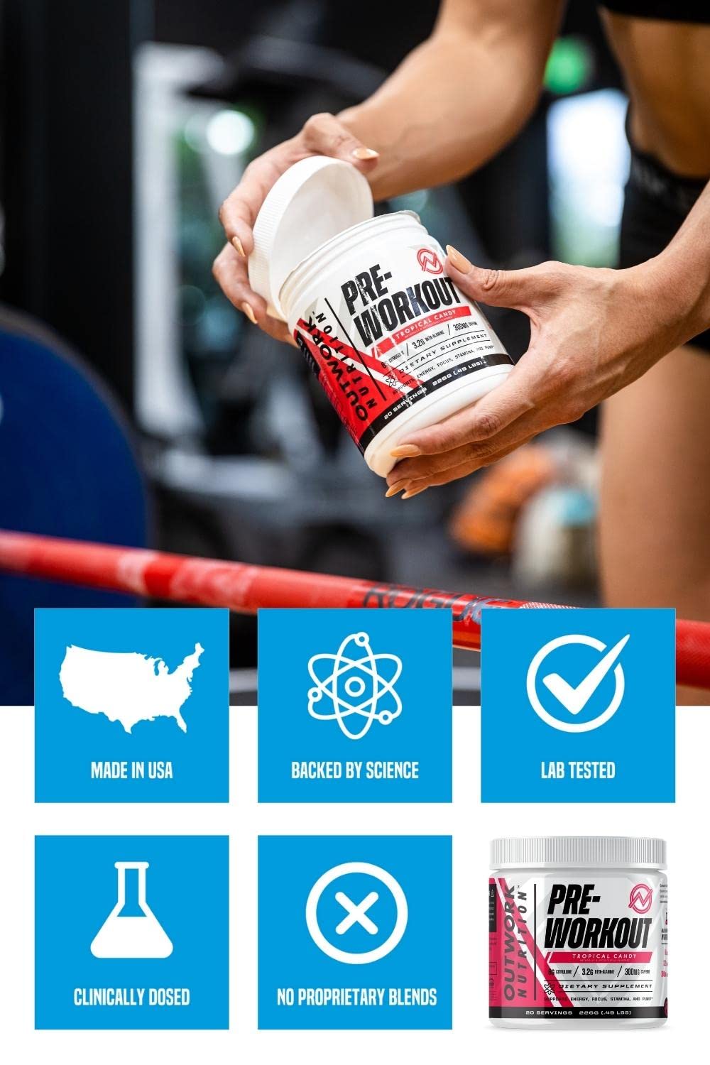 Outwork Nutrition Pre-Workout Supplement with Nootropics - Energy & Mental Focus Outwork Nutrition uk supplements