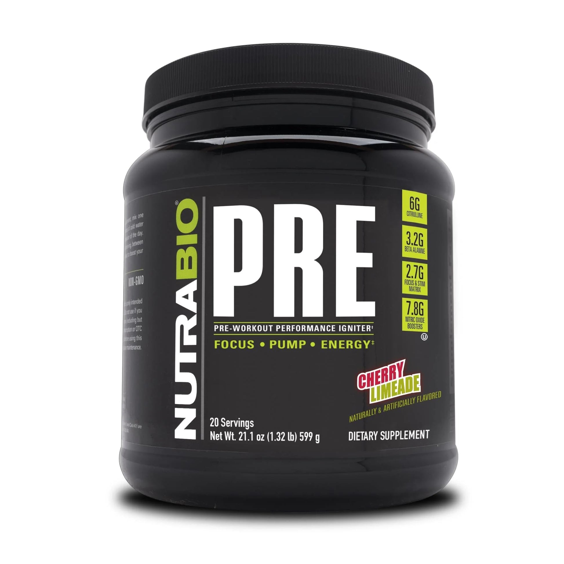 NutraBio PRE Workout V5 - (Cherry Limeade) NutraBio uk supplements